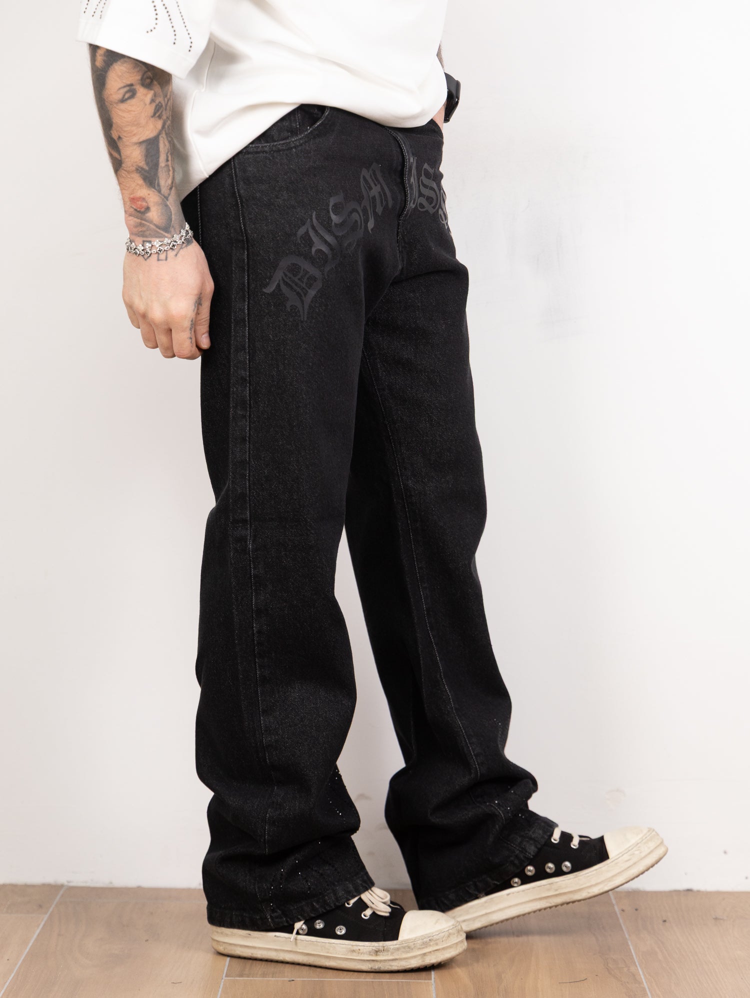 Baggy flame strass