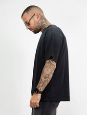 T-shirt sfumata strass