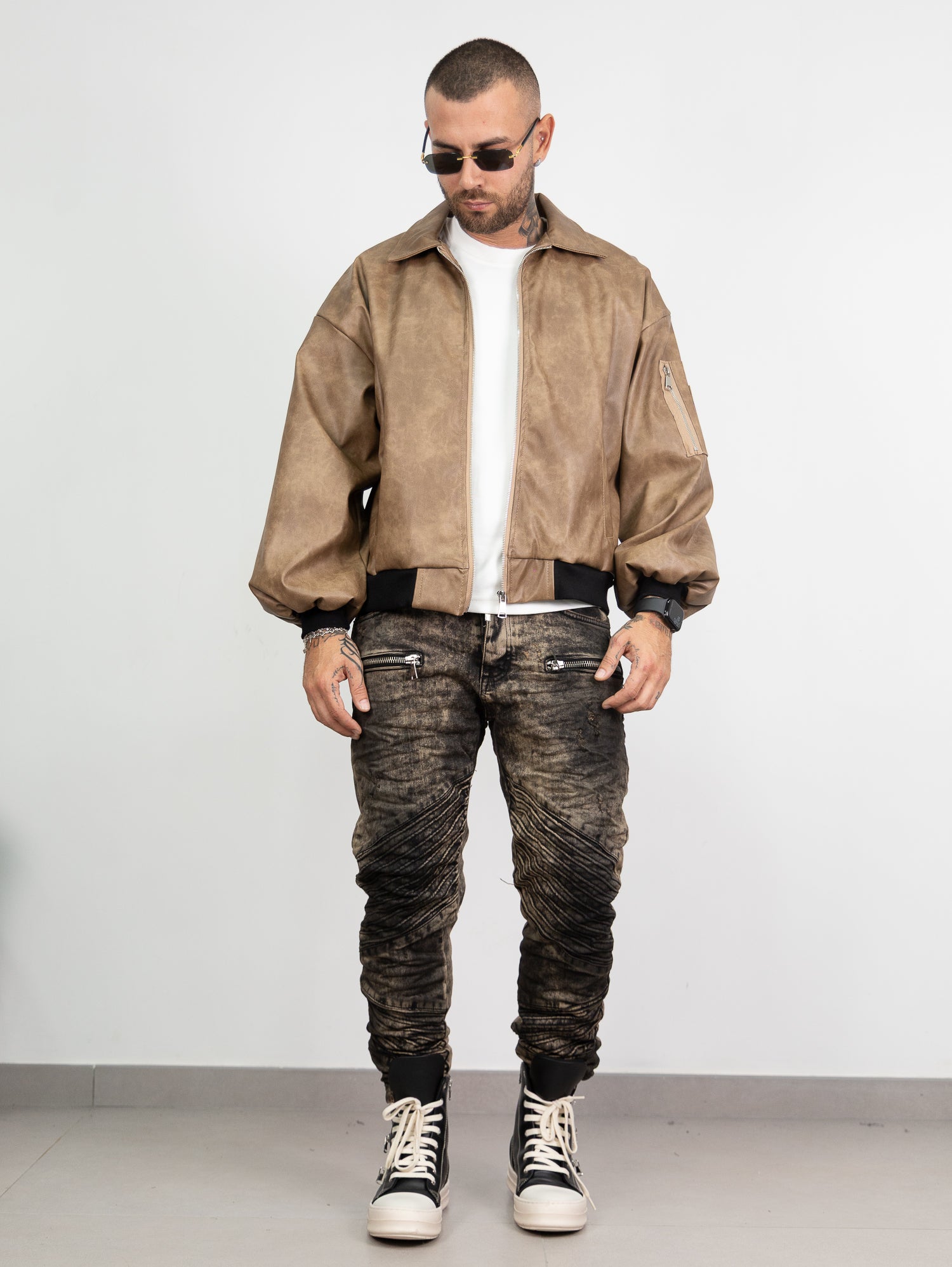 Biker blacktop burn