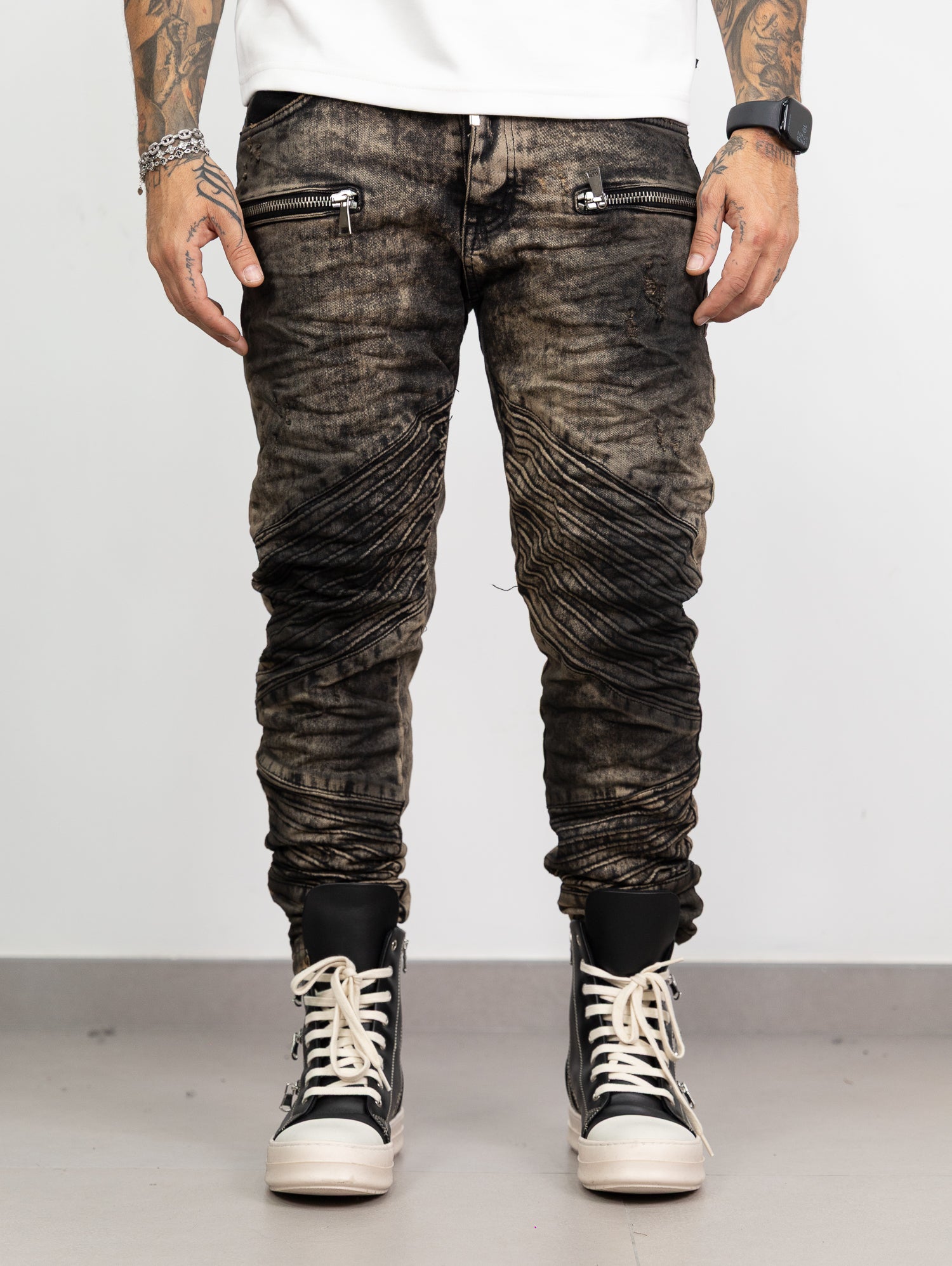 Biker blacktop burn