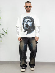 T-shirt double sleeve jesus