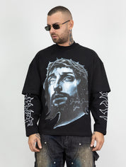 T-shirt double sleeve jesus