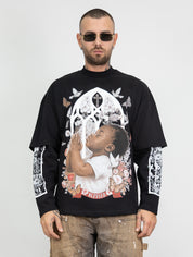 T-shirt double sleeve blessed
