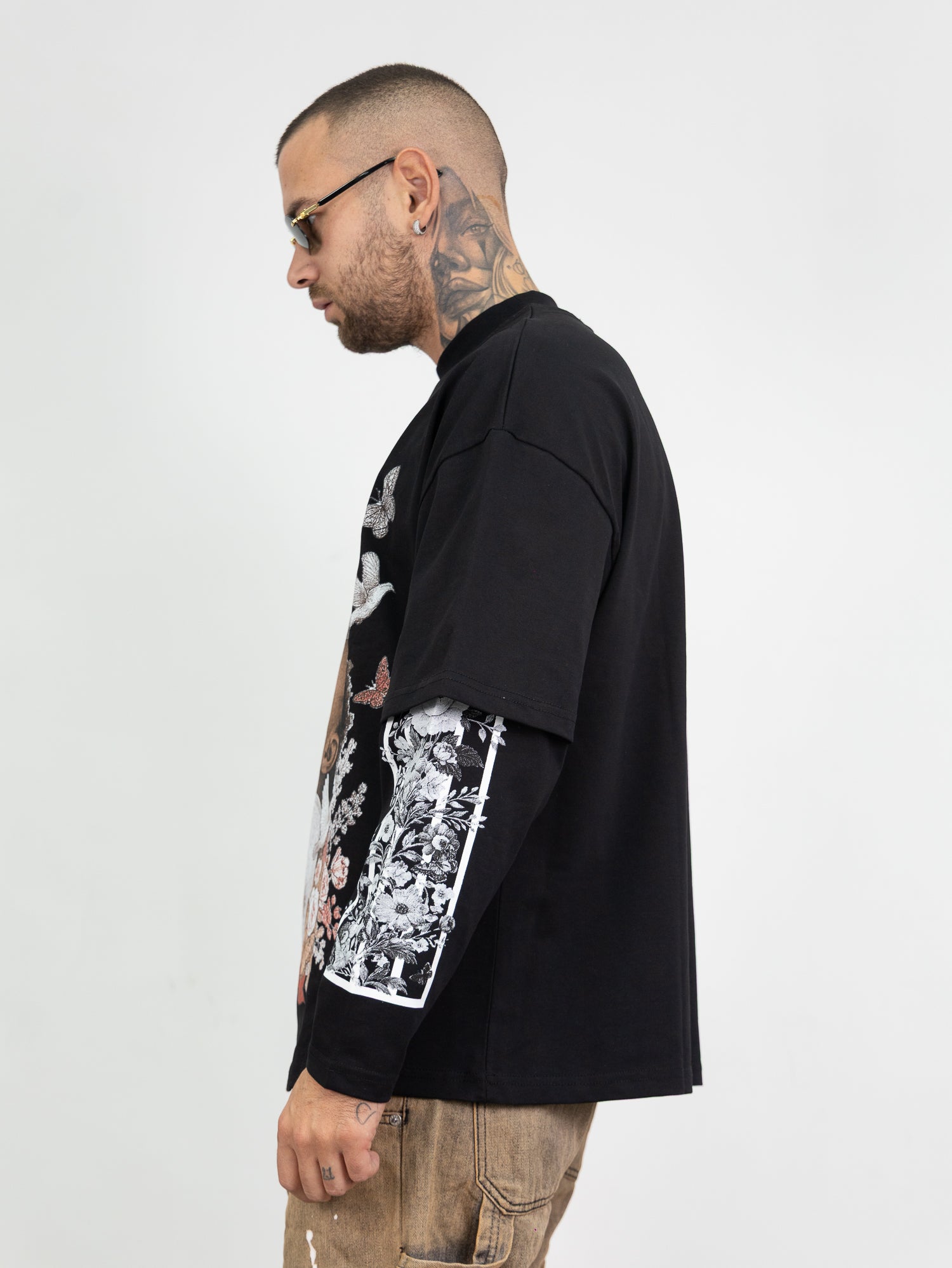T-shirt double sleeve blessed