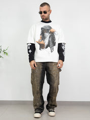 T-shirt double sleeve st.fronte