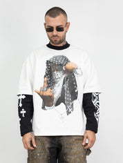 T-shirt double sleeve st.fronte