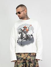 T-shirt long sleeve teschio