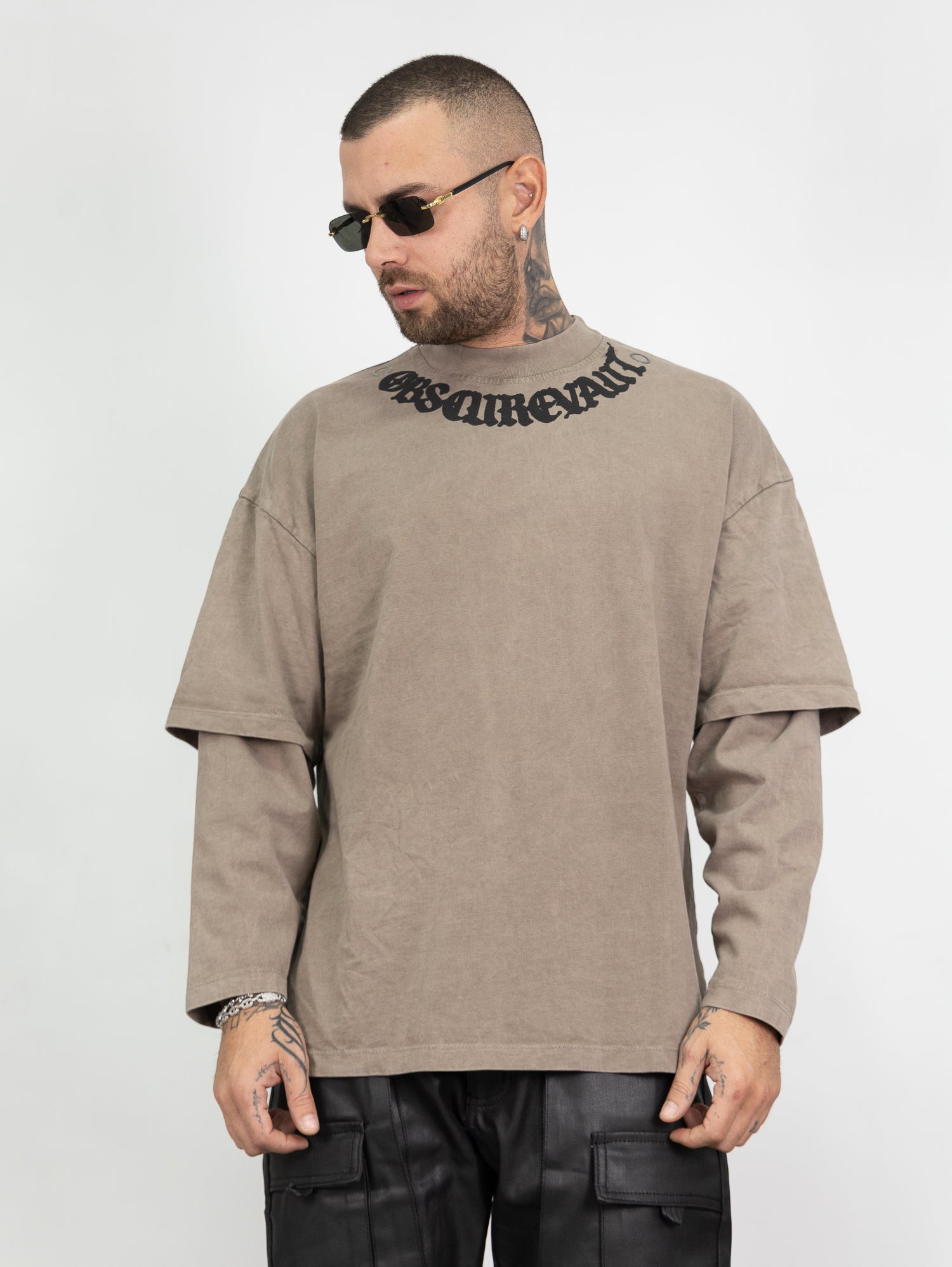 T-shirt double sleeve gotic