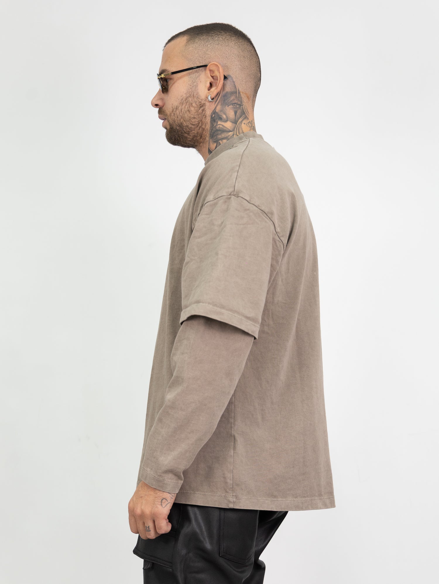 T-shirt double sleeve gotic