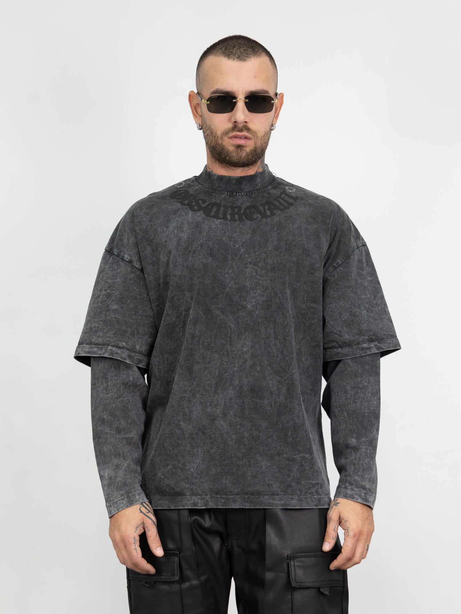 T-shirt double sleeve gotic