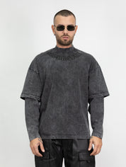 T-shirt double sleeve gotic