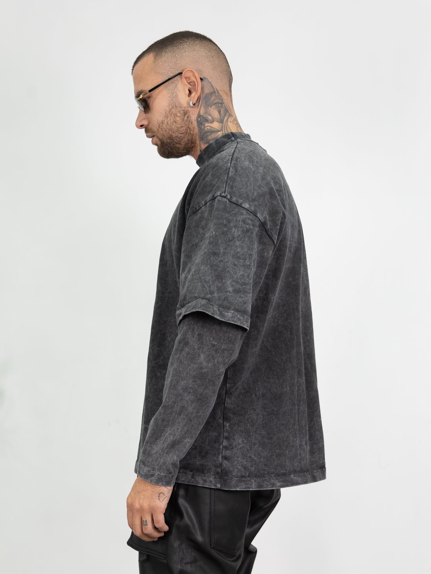 T-shirt double sleeve gotic