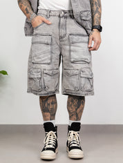 Coordinato multi pocket grey