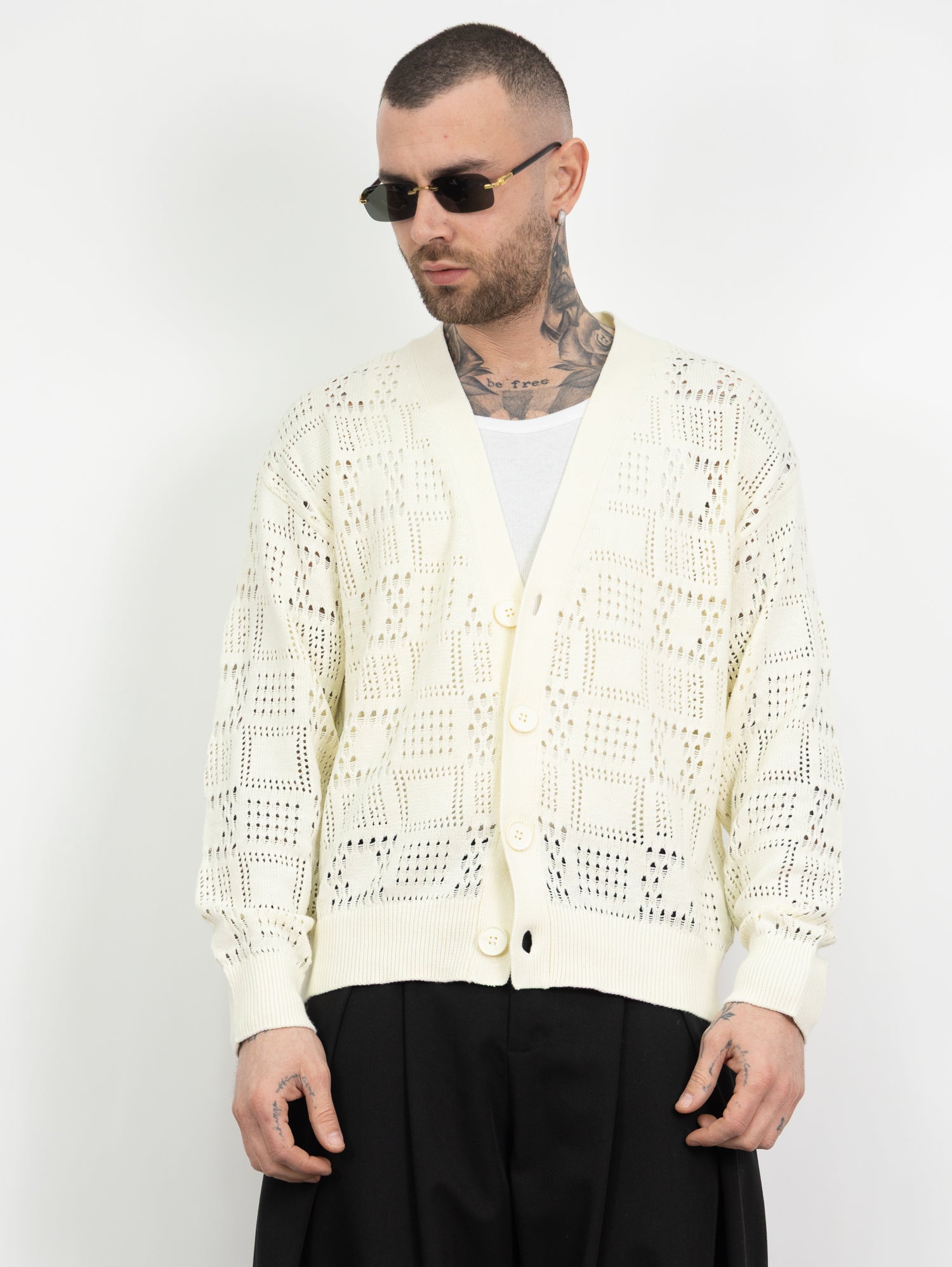 Cardigan traforato
