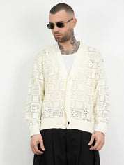 Cardigan traforato