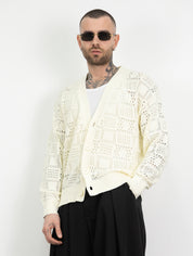Cardigan traforato