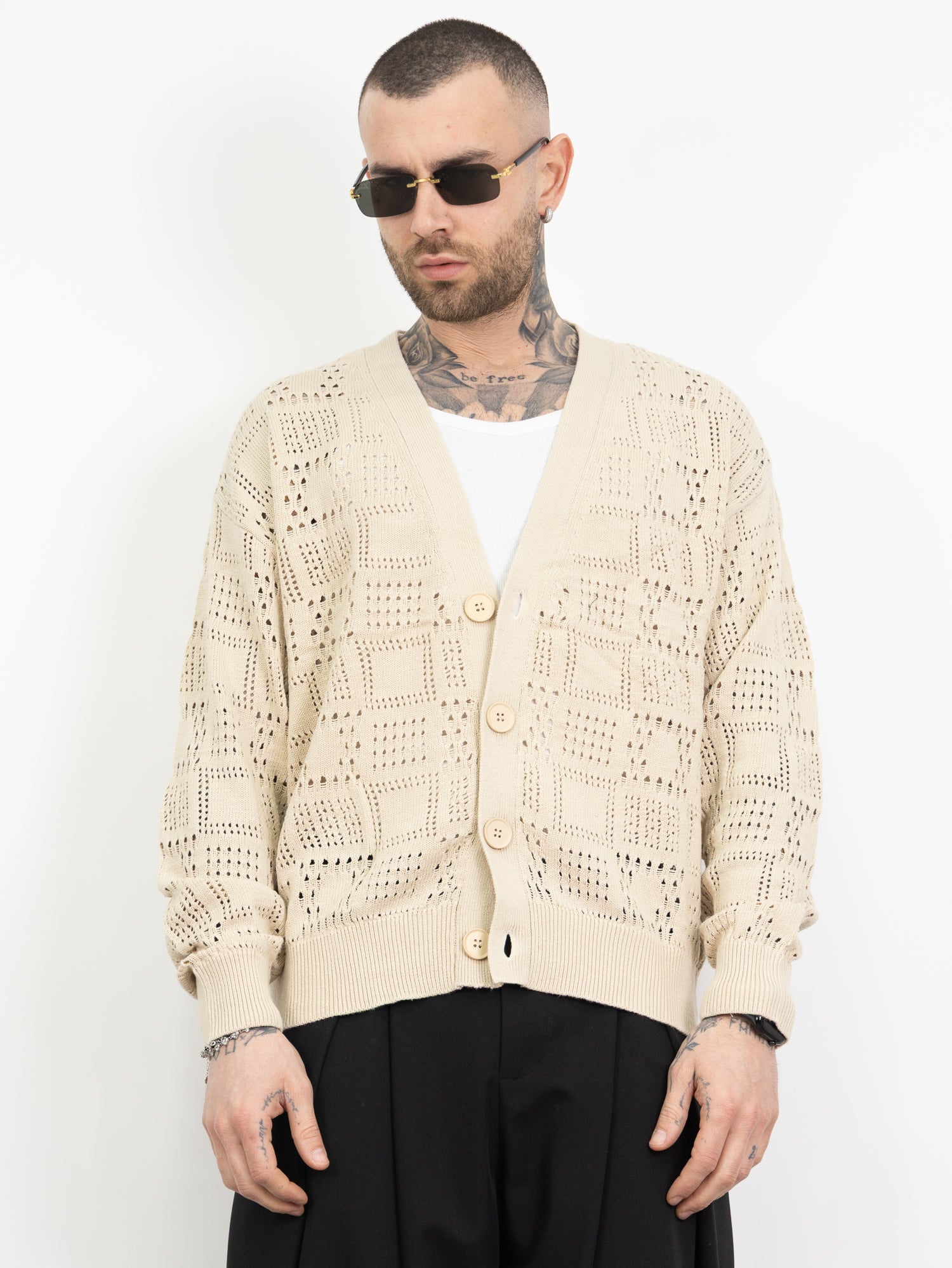 Cardigan traforato