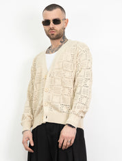 Cardigan traforato