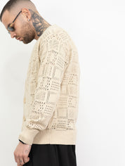 Cardigan traforato