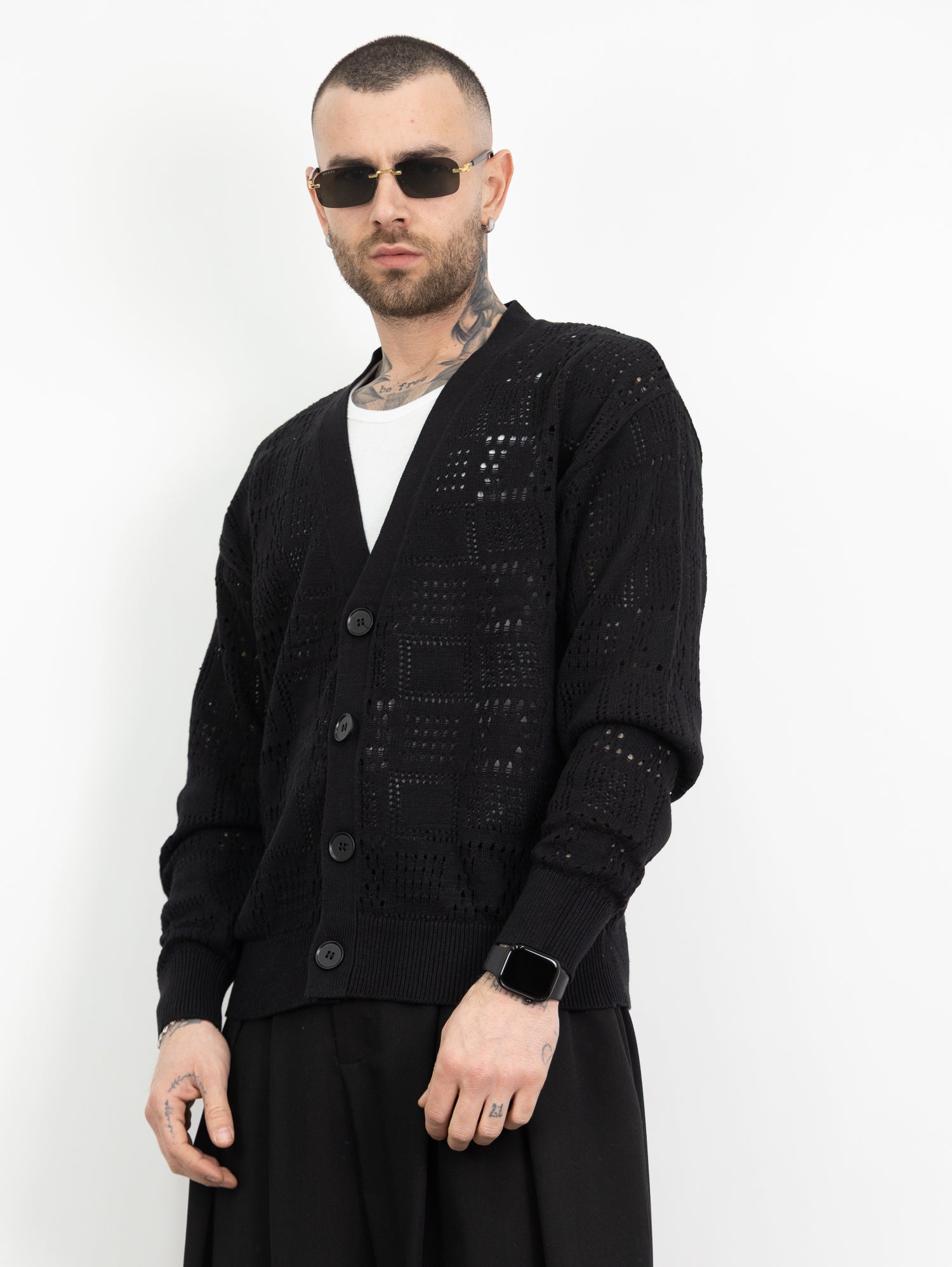 Cardigan traforato