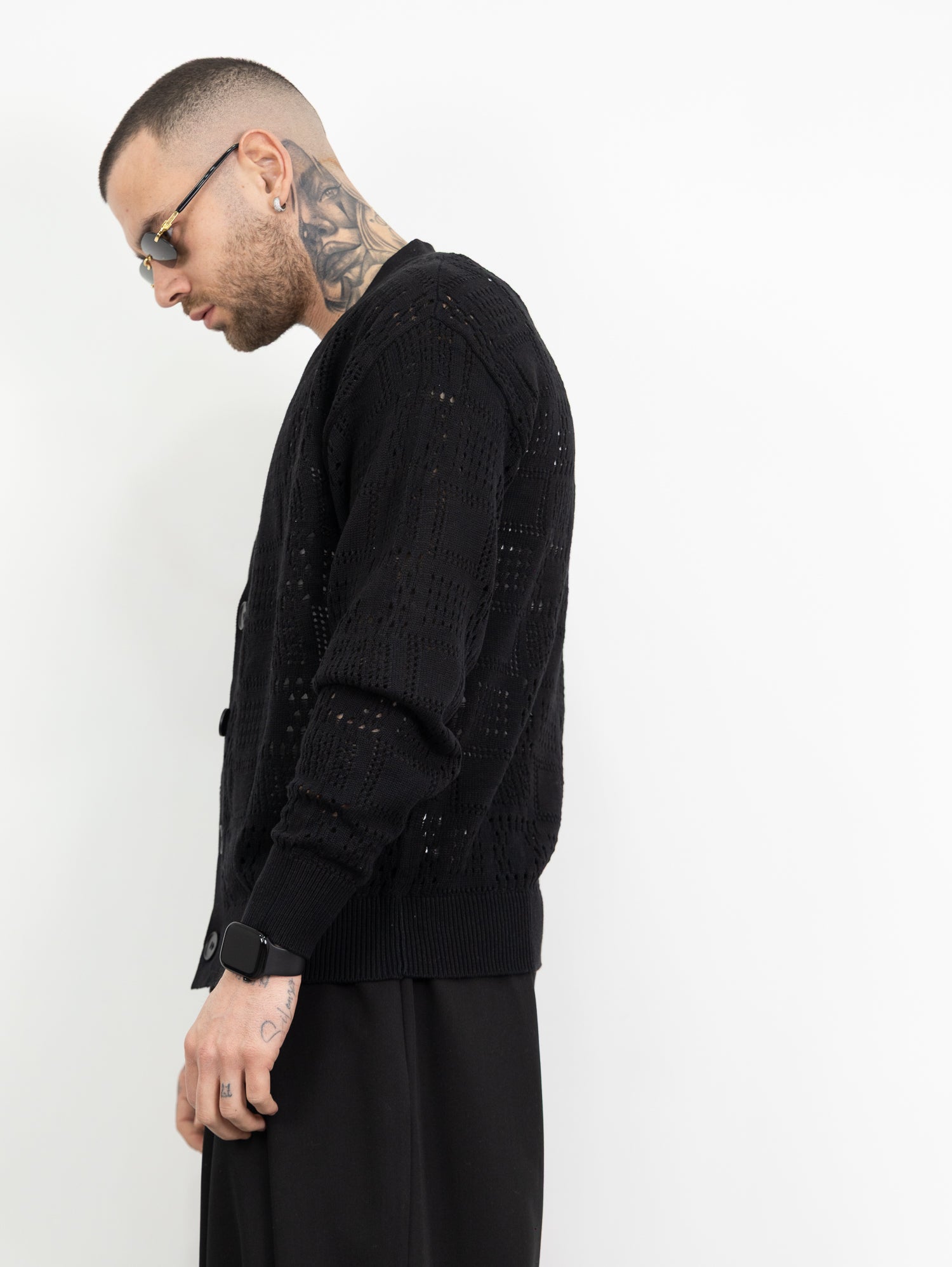 Cardigan traforato