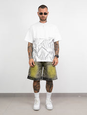 Bermuda jeans lav.green