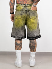 Bermuda jeans lav.green
