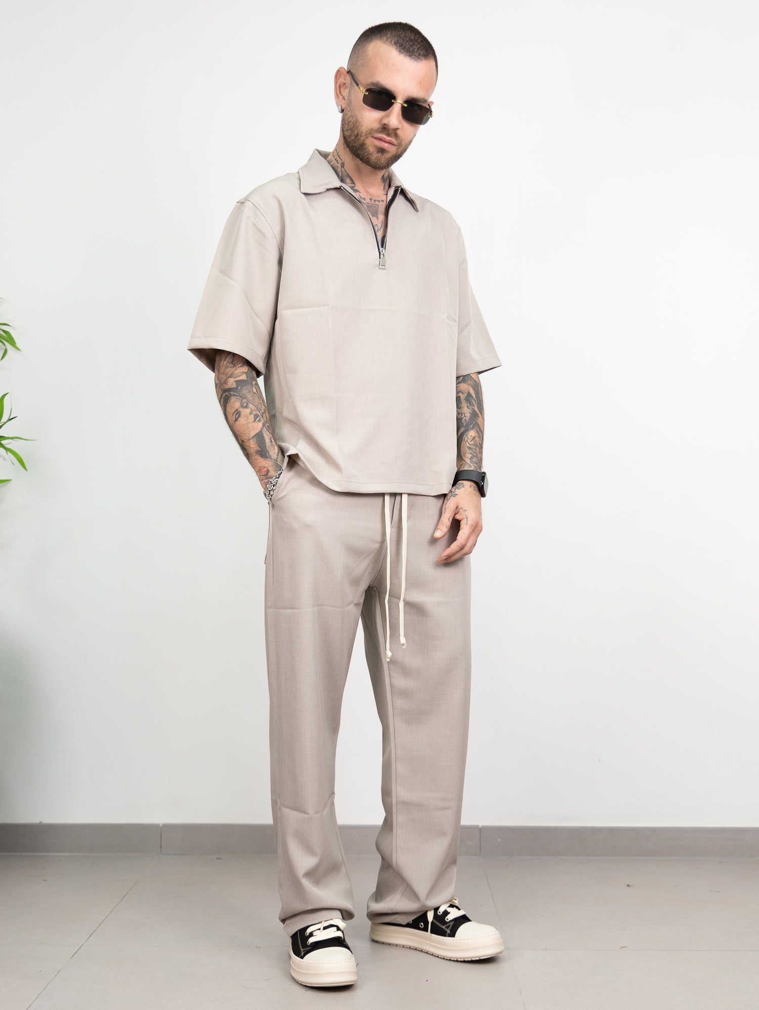 Coordinato mezza zip