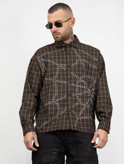 Camicia quadri ragnatela