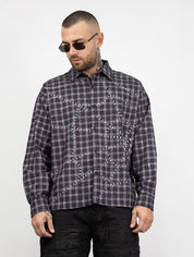 Camicia quadri ragnatela