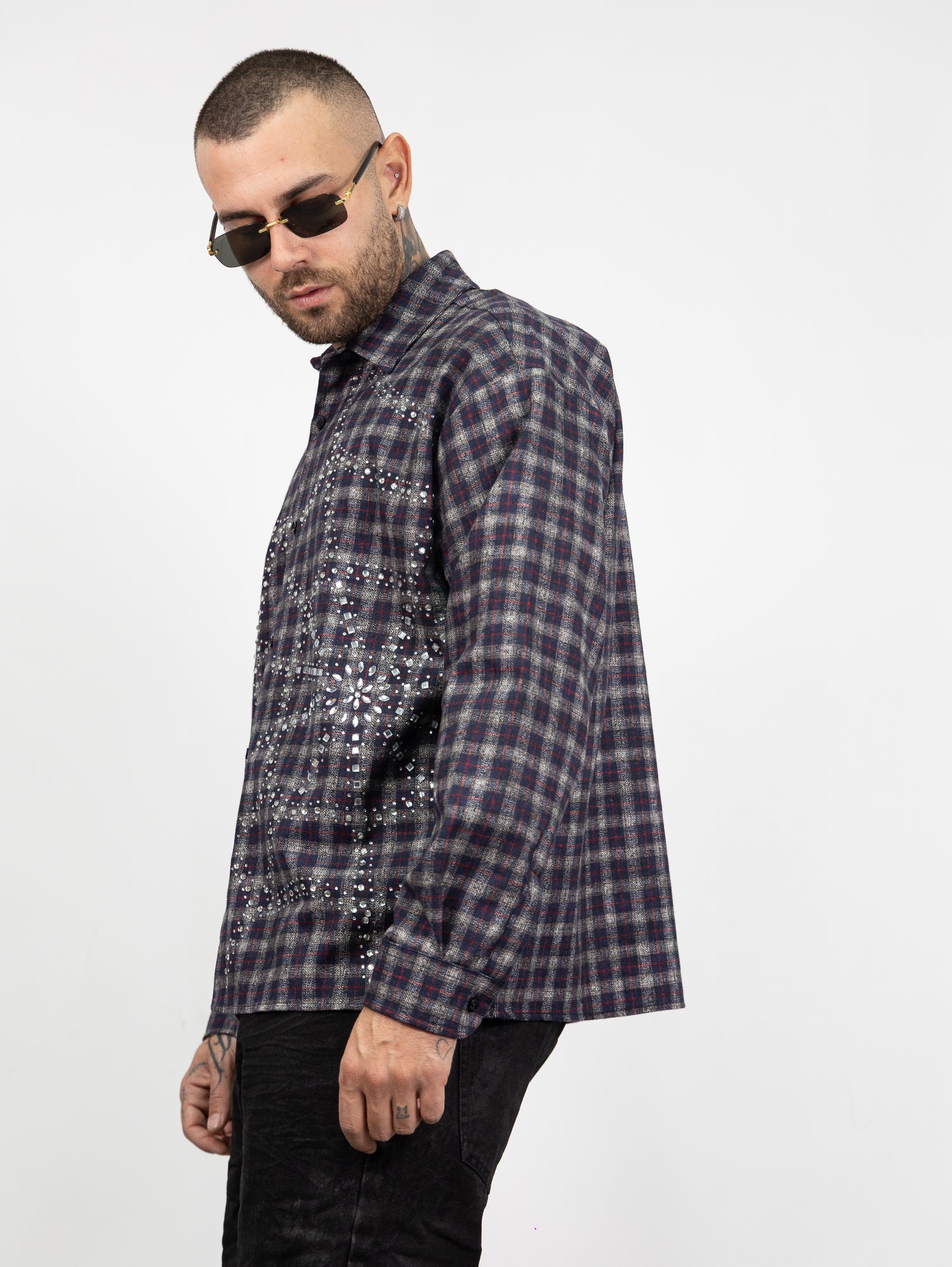 Camicia quadri ragnatela