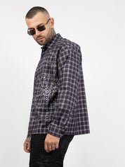 Camicia quadri ragnatela