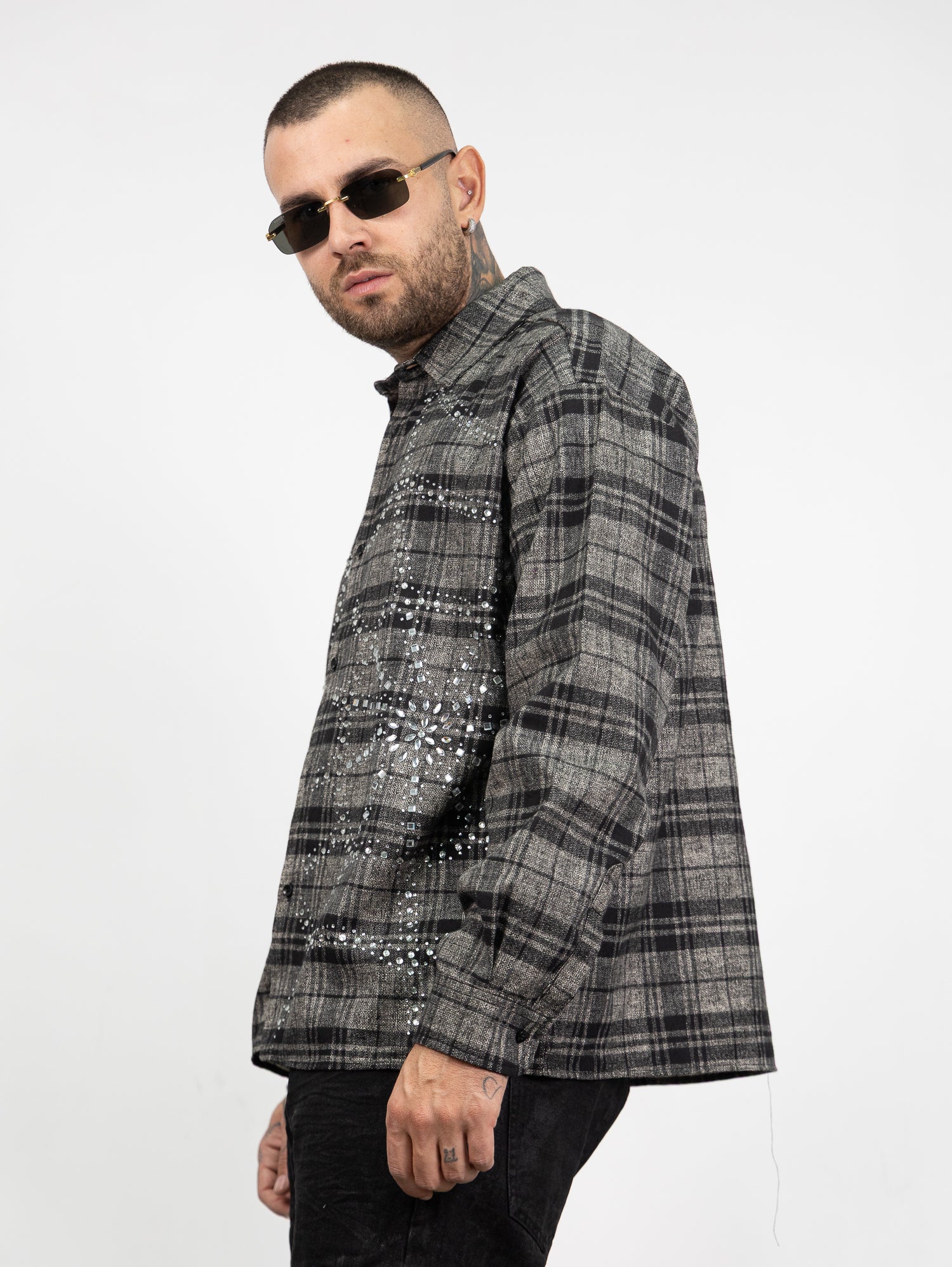 Camicia quadri ragnatela