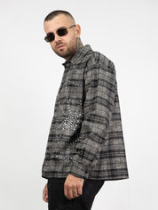 Camicia quadri ragnatela