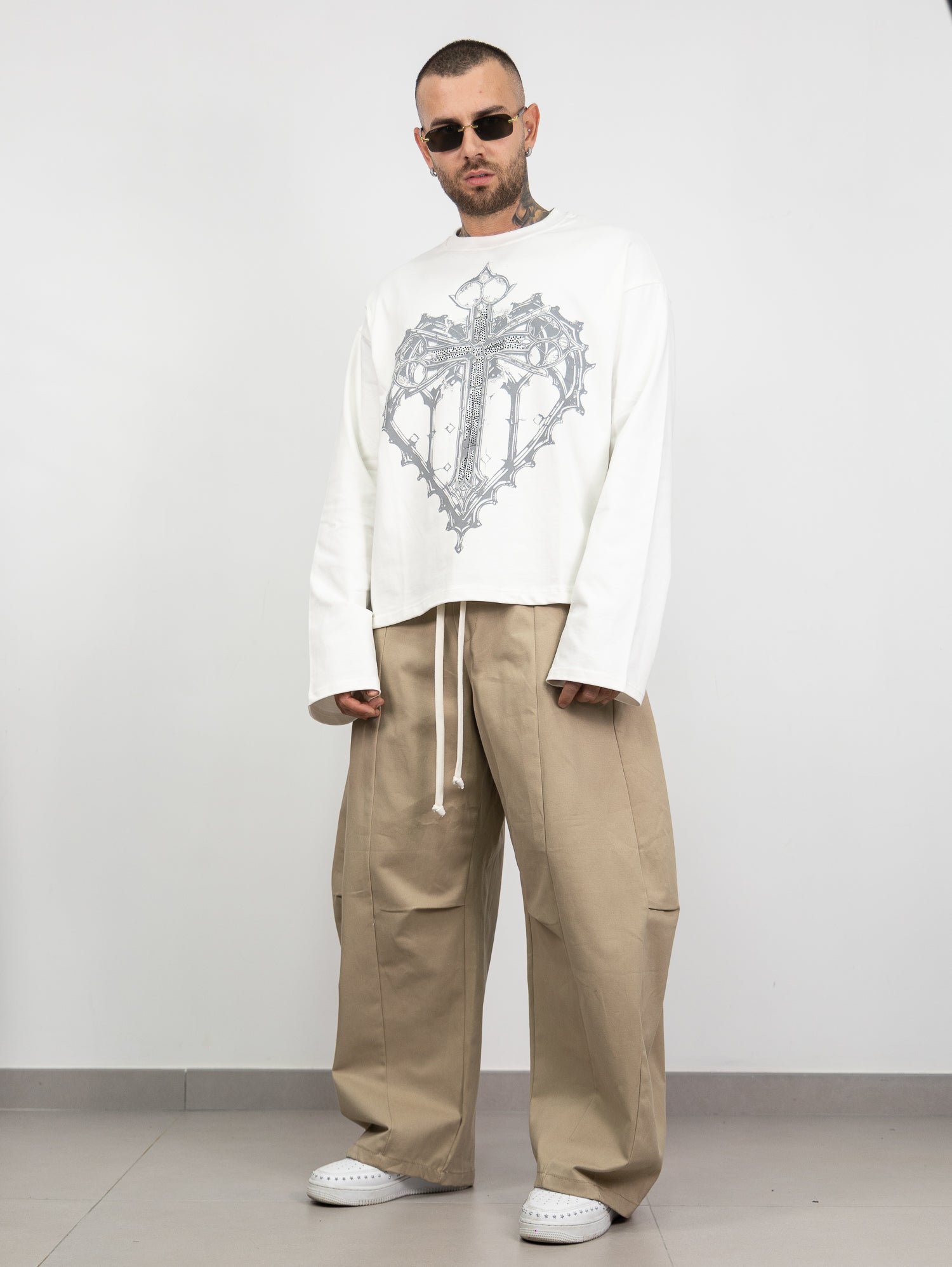 T-shirt long sleeve cuore