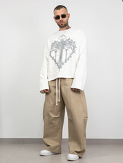 T-shirt long sleeve cuore