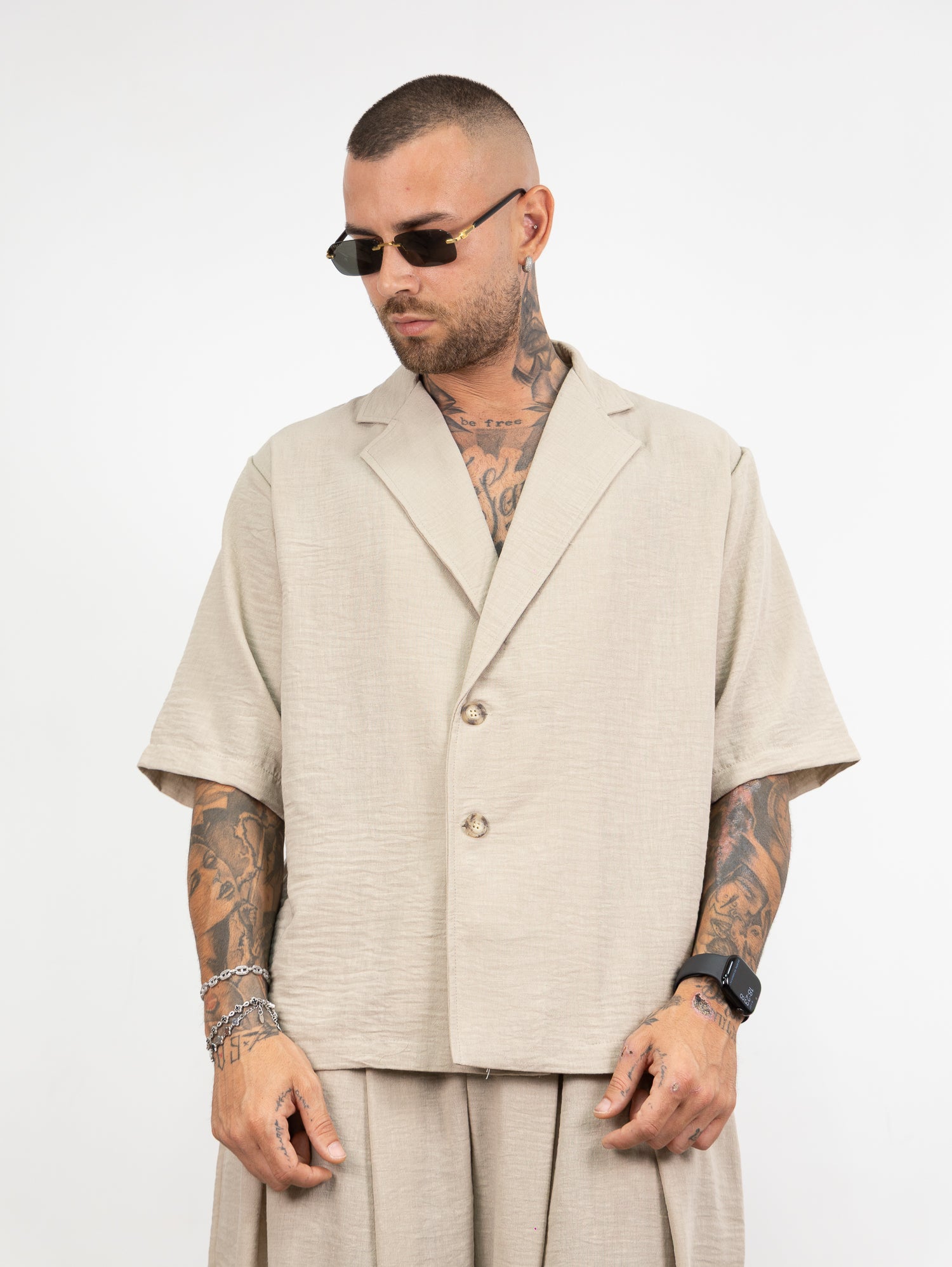 Abito pant pences lino