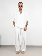Abito pant pences lino