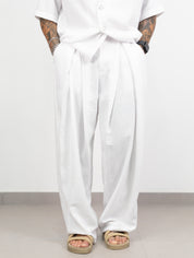 Abito pant pences lino