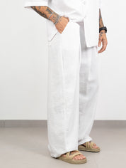 Abito pant pences lino