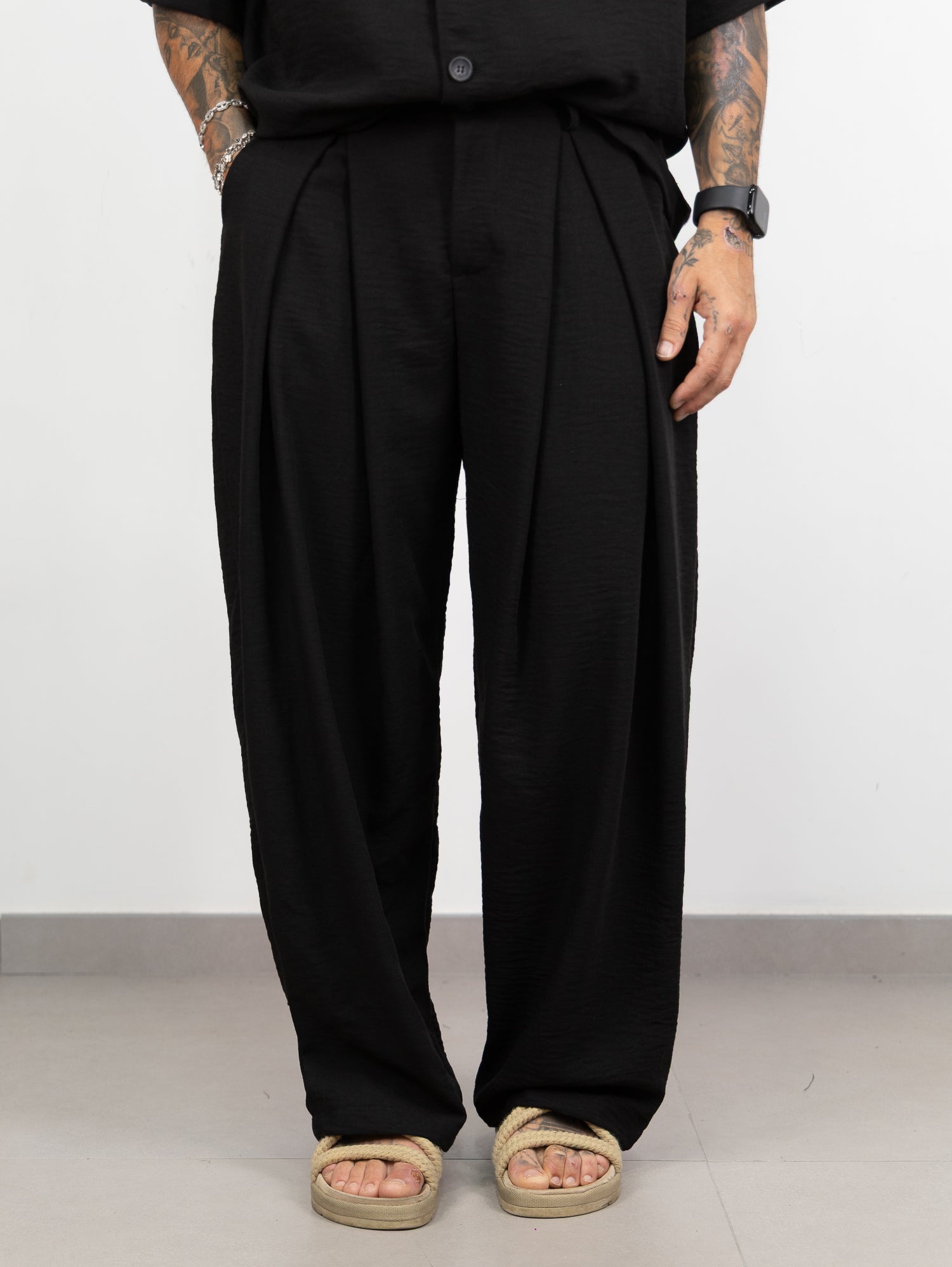 Abito pant pences lino