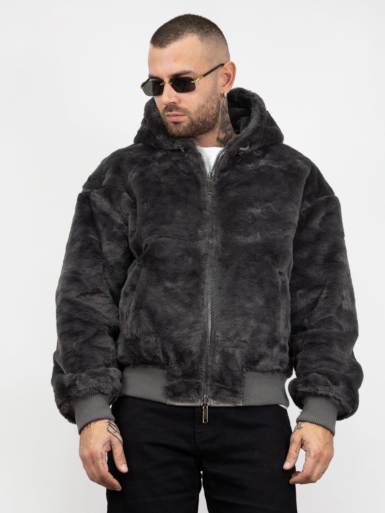 Bomber pelliccia reversibile