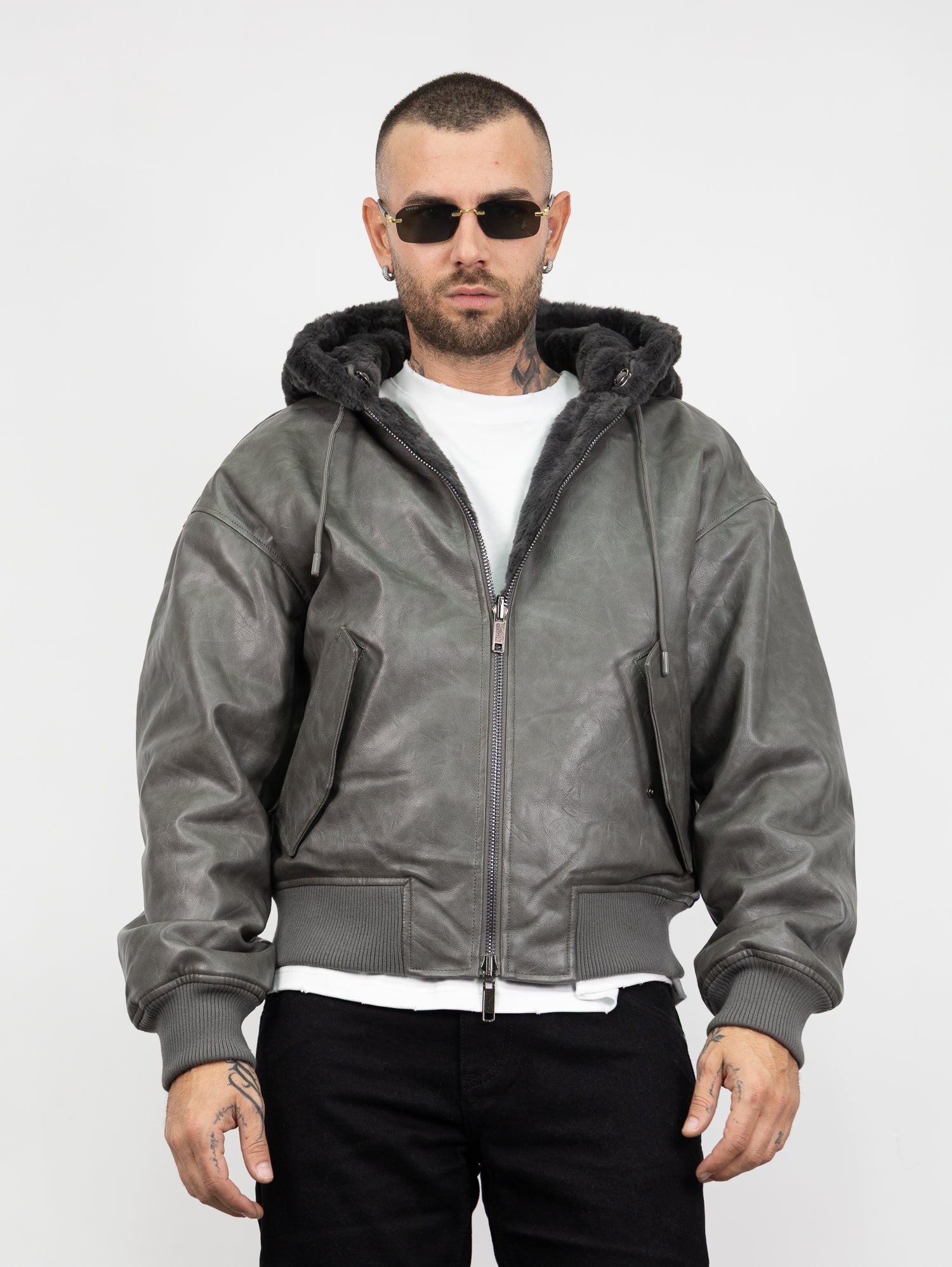 Bomber pelliccia reversibile