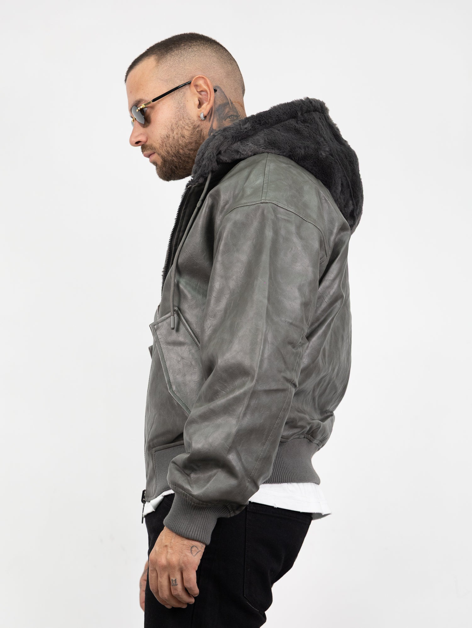 Bomber pelliccia reversibile