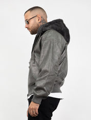 Bomber pelliccia reversibile