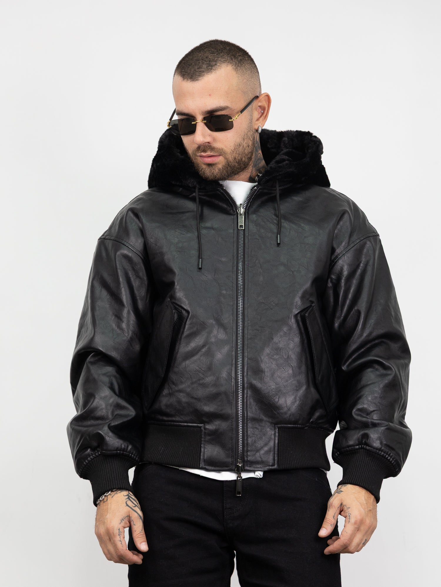 Bomber pelliccia reversibile