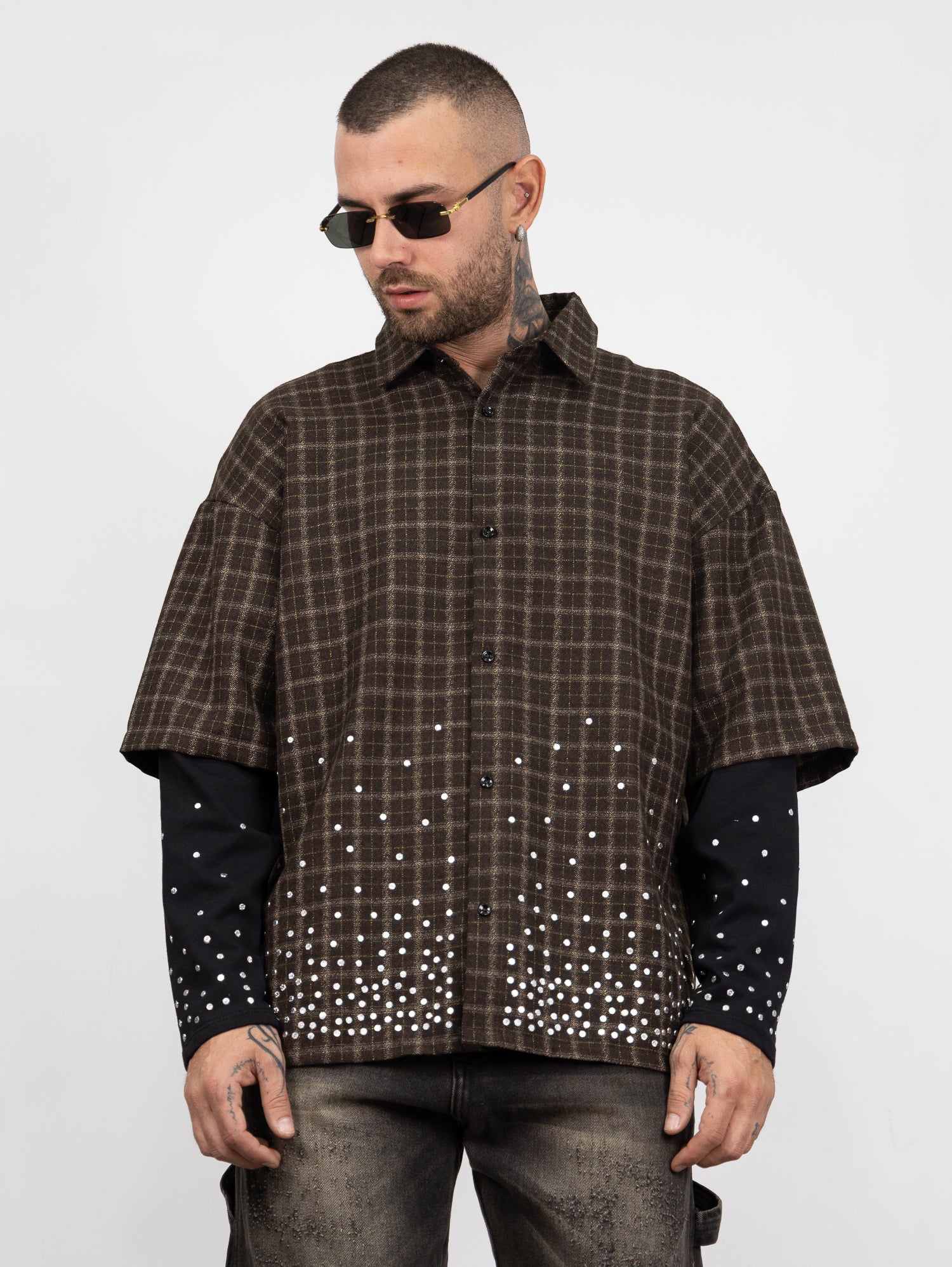 Camicia double sleeve diamond