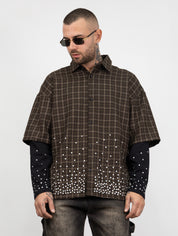 Camicia double sleeve diamond