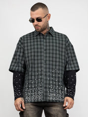 Camicia double sleeve diamond