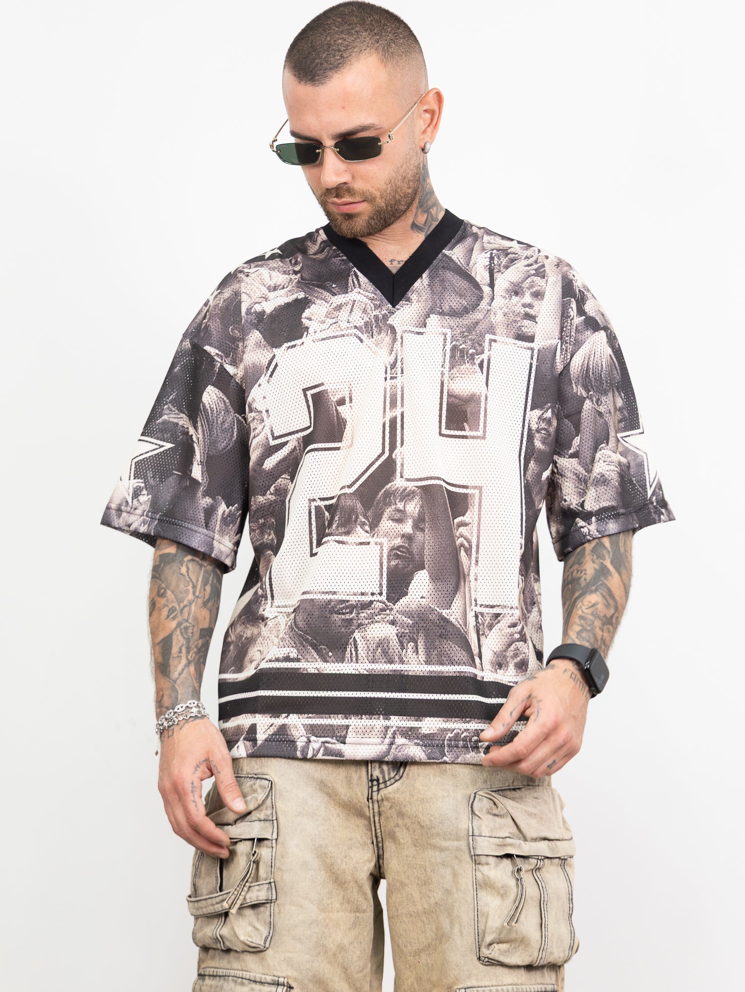 T-shirt rete stampa